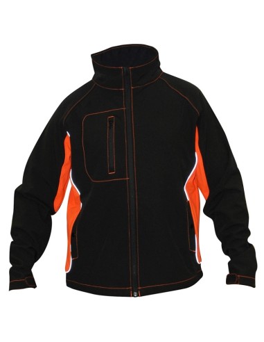 ANORAK CORPORATIVO OPTIMUS NEGRO/NARANJA