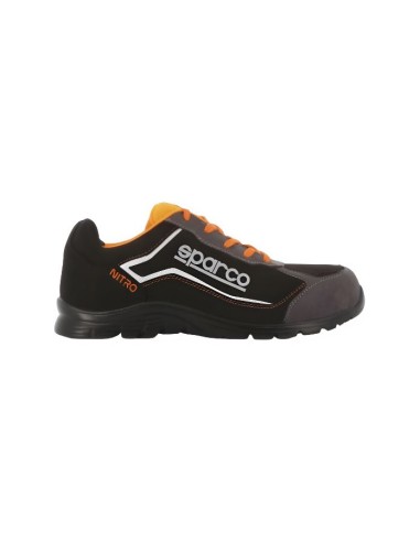 DEPORTIVA SPARCO NITRO S3 MICROFIBRA+PIEL HIDROFUGADA NEGRO/GRIS