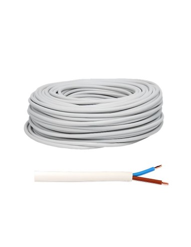 CABLE MANGUERA ELECTRICA BLANCA H05 100M