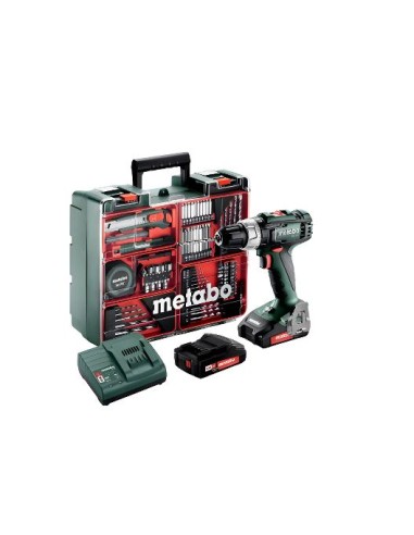 TALADRO PERCUTOR METABO SB 18L 18V 2x2 AH SET 79 ACCESORIOS