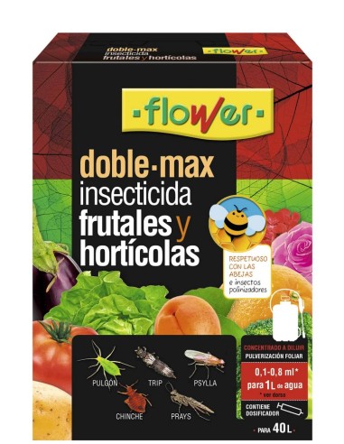 INSECTICIDA CONCENTRADO DOBLE-MAX FRUTALES Y HORTICOLAS 8ml FLOWER