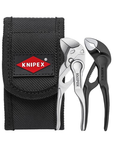 SET 2 TENAZAS MINI XS CON FUNDA CINTURON KNIPEX