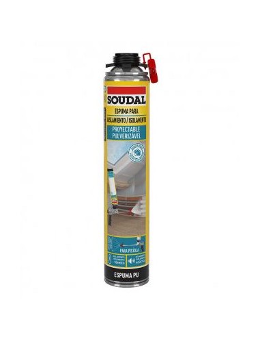 ESPUMA PROYECTABLE PISTOLA 750ml SOUDAL