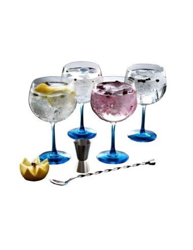 SET 6 PIEZAS COMBINADOS COLOR GIN LUMINARC