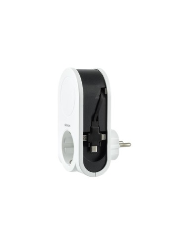 ADAPTADOR 3 CLAVIJAS USB + USB A + TOMA 16A SIMON