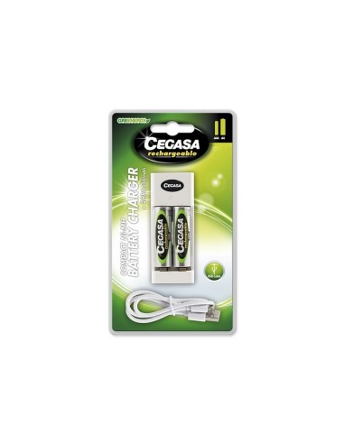 CARGADOR PILAS COMPACT 2HR6 2000mAH CEGASA