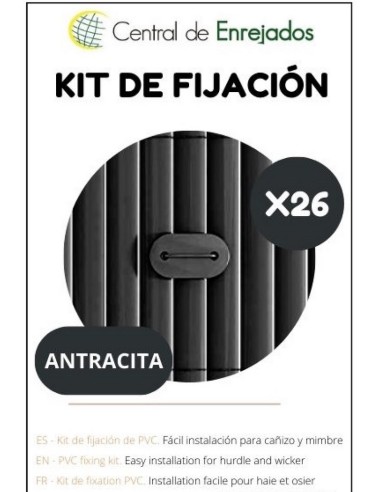 FIJACION CAÑIZOS 26 CLIPS ANTRACITA