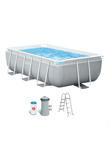 PISCINA PRISM FRAME RECTANGULAR 300x175x80cm 3539L + ACCESORIOS