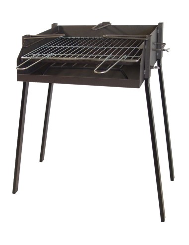 BARBACOA CUADRADA CON SOPORTE 50x40x75cm IMEX