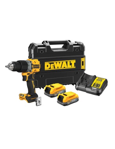 TALADRO PERCUTOR A BATERIA XR DCD805E2T DEWALT 2x2AH