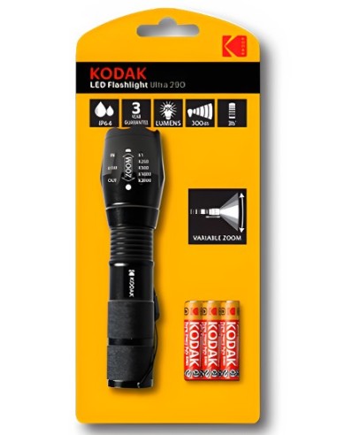 LINTERNA TACTICA LED ULTRA 290 IP64 290 LUMENES KODAK