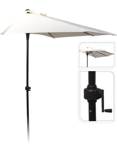 PARASOL KOOPMAN ALUMINIO ESQUINERO BEIGE