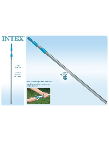 PERTIGA TELESCOPICA PARA PISCINAS ALUMINIO 239cm INTEX