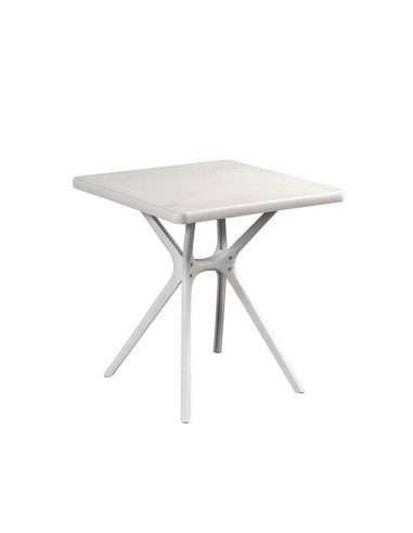 MESA IDEA EUROPE HUGO RESINA INYECTADA CUADRADA 72x70x70cm BLANCA