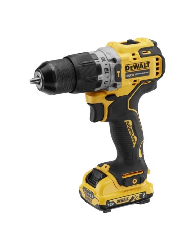 TALADRO PERCUTOR SIN ESCOBILLAS XR DCD706D2-QW 12V 2AH DEWALT