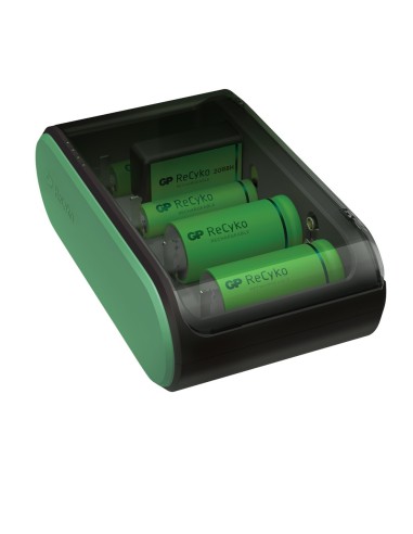 CARGADOR DE PILAS RECYKO UNIVERSAL AA/AAA/C/D/9V CARGA POR USB