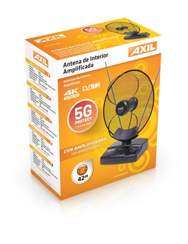 ANTENA INTERIOR ELECTRONICA UHF+VHF LTE-ANTI 5G