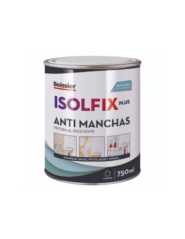 PINTURA ANTIMANCHAS ISOLFIX PLUS BLANCO 750ml