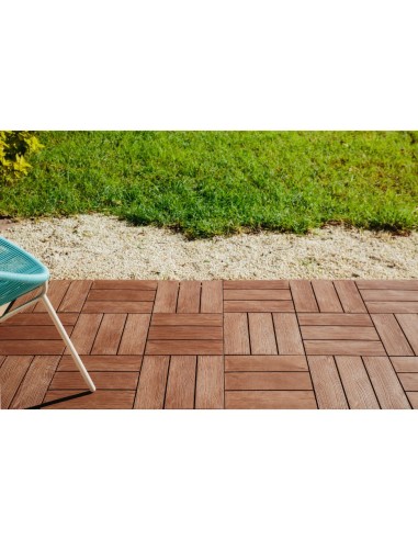 BALDOSA LOP KIT 9UD CLICKFLOOR 30x30cm MARRON