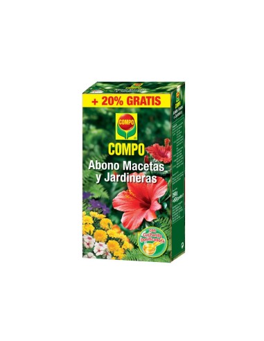 ABONO MACETAS Y JARDINERAS 250G + 50G GRATIS