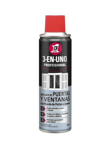 LUBRICANTE 3 EN 1 PUERTAS Y VENTANAS 250ml