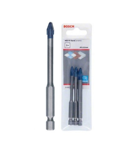 PACK DE 3 BROCAS EXPERT HEX-9 HARDCERAMIC PORCELANICO 5,6,8mm