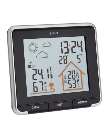 ESTACION METEO DIGITAL NEGRO BTHR SENSOR TERMO-HIGROMETRO 35.1153.01