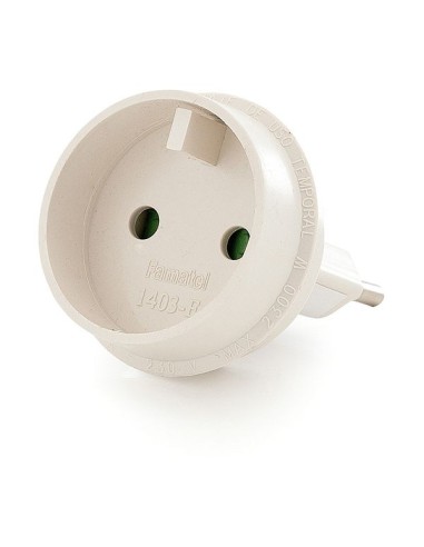 ADAPTADOR EUROPEO UNIVERSAL 10 A 250 V BLANCO