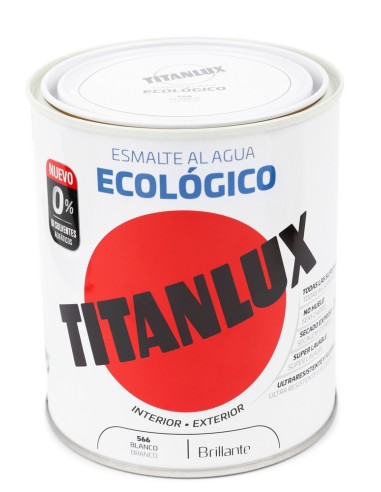 ESMALTE TITANLUX ECOLOGICO AGUA SATINADO NEGRO 567 750ml