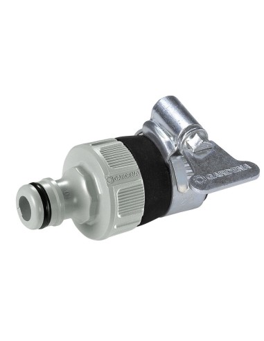 CONECTOR CON ABRAZADERA PARA GRIFO JARDIN GARDENA