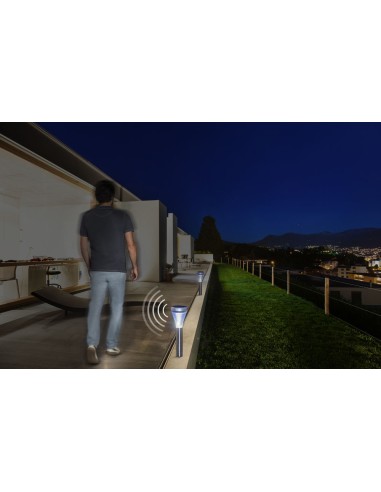 LUZ SOLAR LED SENSEIS ALTA INTENSIDAD CON DETECTOR + KIT FIJACION