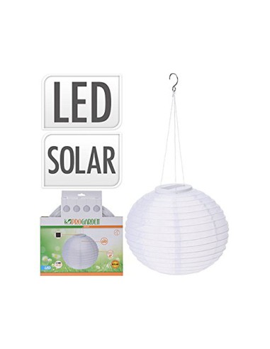 LAMPARA SOLAR ESFERICA LED RECARGABLE