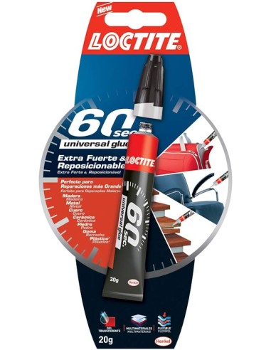 ADHESIVO UNIVERSAL 60 SEGUNDOS LOCTITE 20g