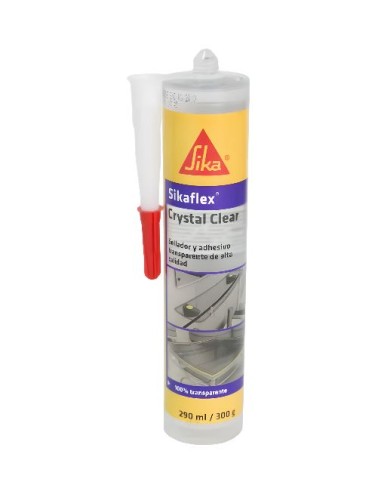 MASILLA SIKAFLEX-112 CRISTAL CLEAR TRANSPARENTE 290ml SIKA