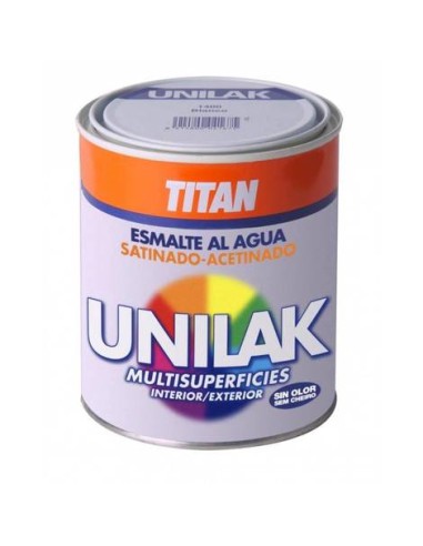 ESMALTE AL AGUA UNILAK 1400 INT/EXT 750ml BLANCO SATINADO