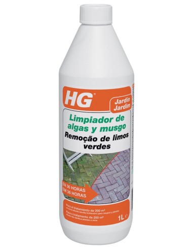 LIMPIADOR DE ALGAS Y MUSGO HG 1L