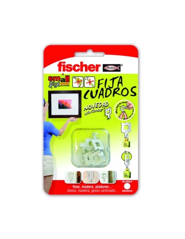 GANCHO FISCHER FIJA CUADROS BLANCO