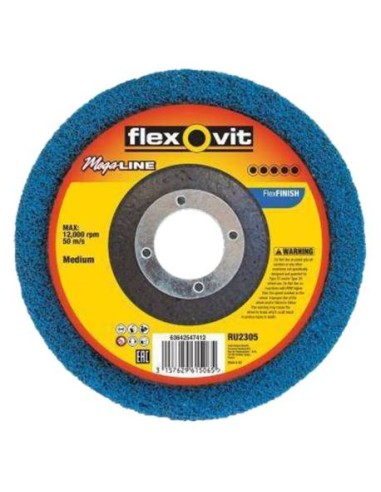 DISCO FLEXBRITE AZUL SOPORTE FIBRA VIDRIO D115 U2305 10UD