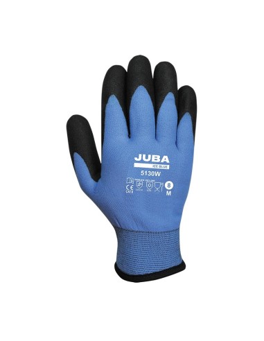 PACK 6UD GUANTE ICE BLUE NYLON 5130W TALLA 9 JUBA