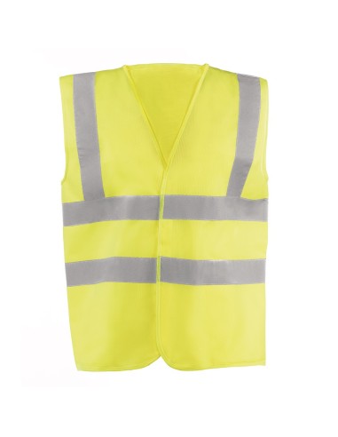 CHALECO BASICO BANDAS EN T JUBA HV714T ALTA VISIBILIDAD AMARILLO TALLA XXL