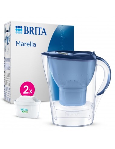 JARRA BRITA 2,4L MARELLA AZUL + 2 FILTROS