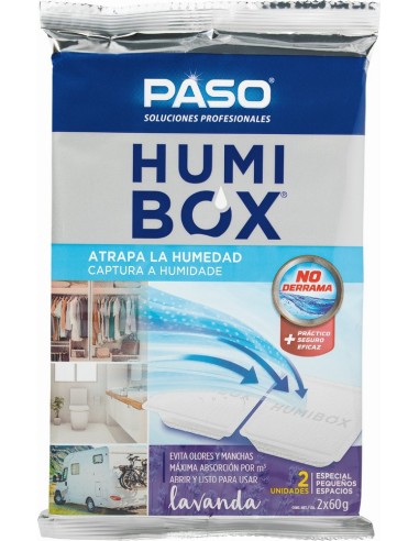 DESHUMIDIFICADOR HUMIBOX LAVANDA 2UD DE 60g PASO