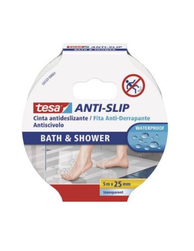 ANTIDESLIZANTE PARA BAÑOS Y DUCHAS EEU 5m 25mm 55533 TESA