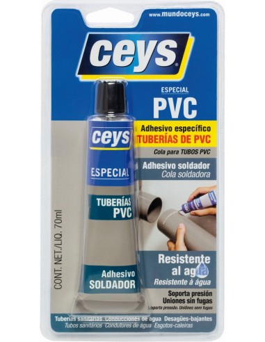 ADHESIVO ESPECIAL TUBERIAS PVC 70ml CEYS