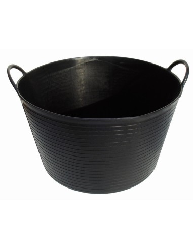 CUBO CAPAZO OBRA PLASTICO NEGRO 42L