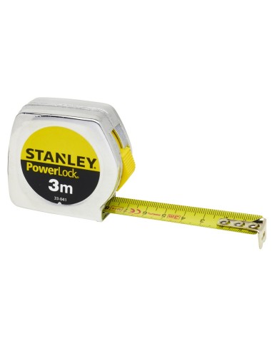 FLEXOMETRO STANLEY 1-33-218 POWERLOCK ACERO 12,7mm 3M CON FRENO