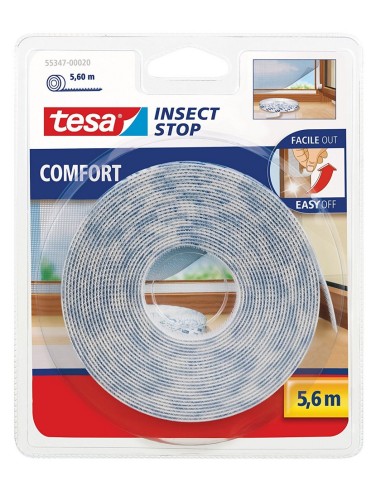 CINTA VELCRO MOSQUITERA TESA 5,6M BLANCA