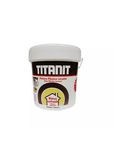 PINTURA PLASTICA TITANIT SATINADO BLANCO INT/EXT 750ml