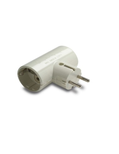 ADAPTADOR DOBLE TOMA TIERRA CERAMICA 16A 250V 1302