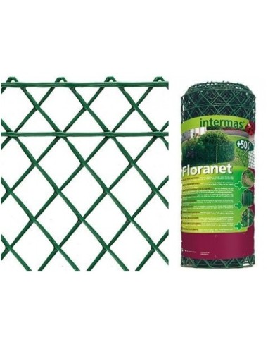 MALLA NORTENE ROLLO FLORANET VERDE OSCURO PLASTICO 0,6x5M